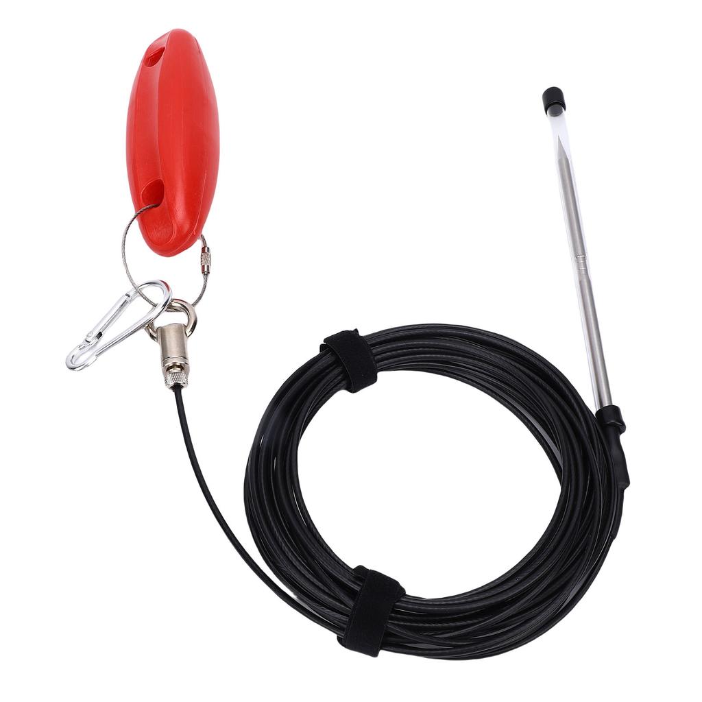 Fishing Stringer 500lbs Stainless Steel 26.2ft Fish Holder Stringer Prevent Tangling with Floater for Big Fish Outdoor