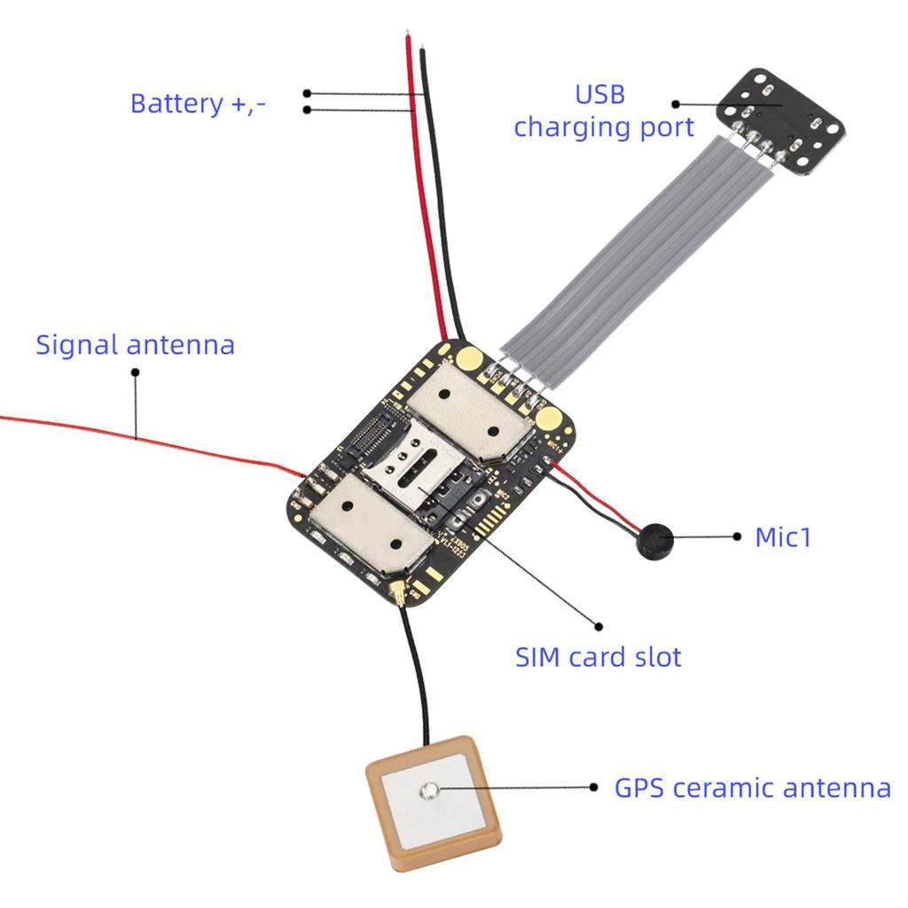 Трекер для транспортных средств, автомобилей, грузовиков, оборудования и активов, трекер 2G + 4G GPS, чип, модуль PCBA для отслеживания LTE CAT-1