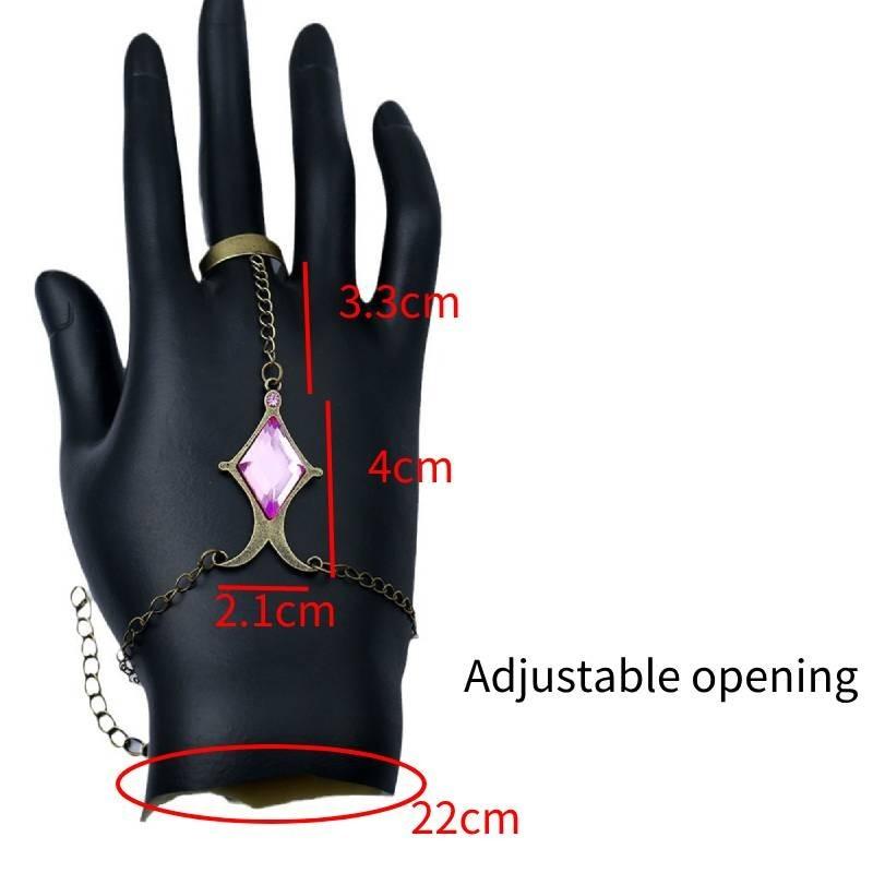 Браслет с Камнем Души Мадоки Канамэ из аниме «Девочка-волшебница Мадока» с бриллиантом и фиолетовым драгоценным камнем, реквизит для косплея