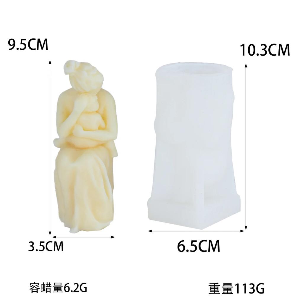 3D Свеча 'Мама обнимает ребенка'/'Беременная'/'Пара обнимается' Силиконовые формы DIY Ручная работа Мыло Гипс Смола Поделки Форма Статуэтки Домашний Декор