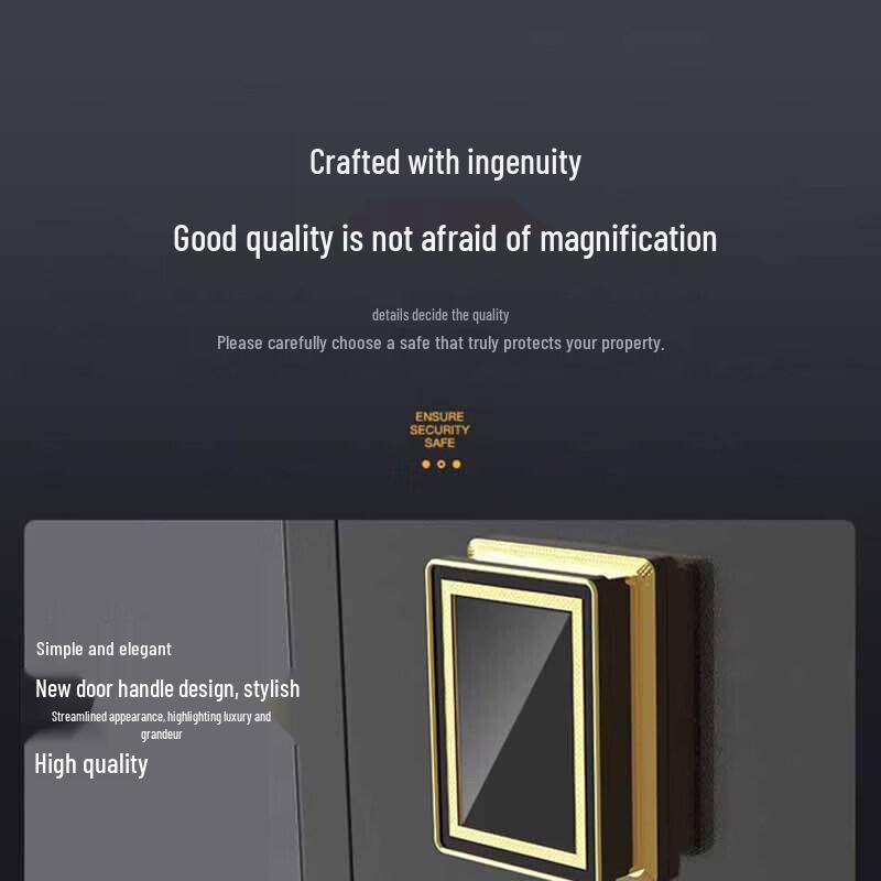 QNN 150CM Elegant Black Single Door Safe