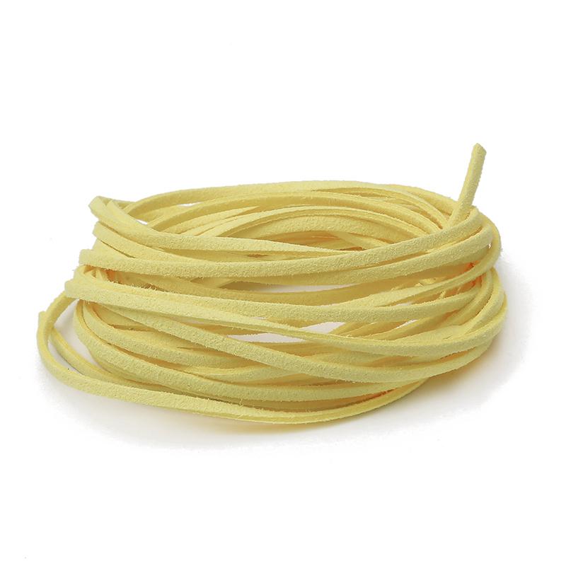 4Meter Micro-Fiber Flat Faxu Leather Lace Beading Thread Faux Suede Cord String Velvet Beading DIY Jewelry Findings Supplies