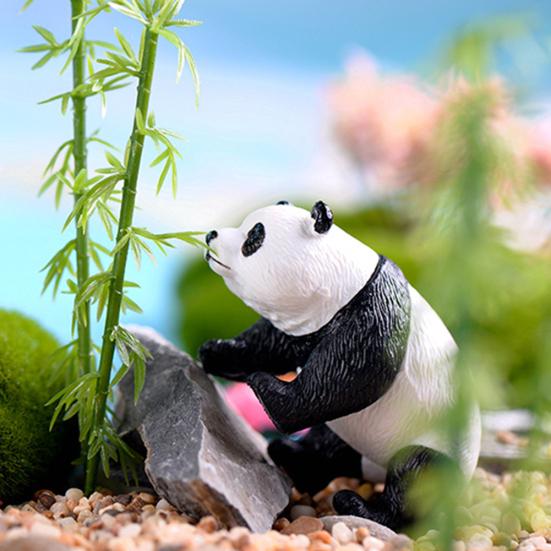 4шт милая панда миниатюрные животные пейзаж сад кукольный домик DIY орнамент