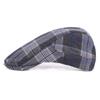 Литературная молодежь Берет колледж Ветер Утиный Язык Шляпа Мужская Кепка в клетку Форвард Ms. Шапка с утиным язычком