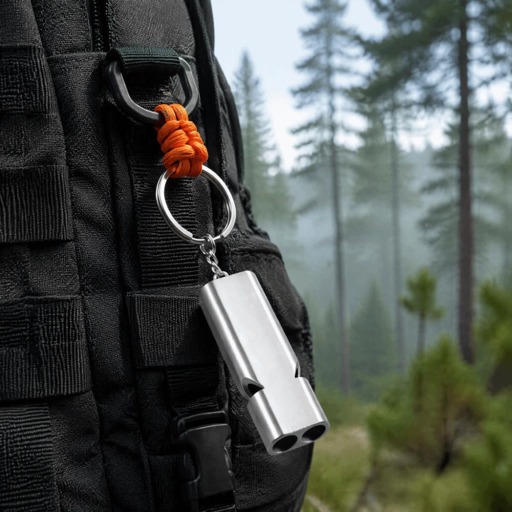 4pcs Double Tubes Design Emergency Survival Whistle Super Loud Sound Pet Training Toy For Hiking