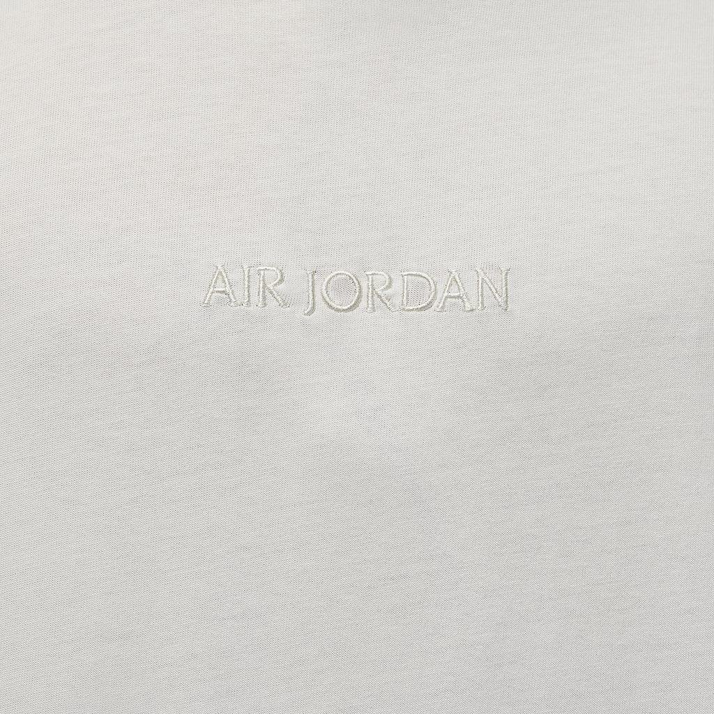 Jordan Wordmark Series сплошной цвет с круглым вырезом повседневная футболка с коротким рукавом мужские топы белые FJ1970-133