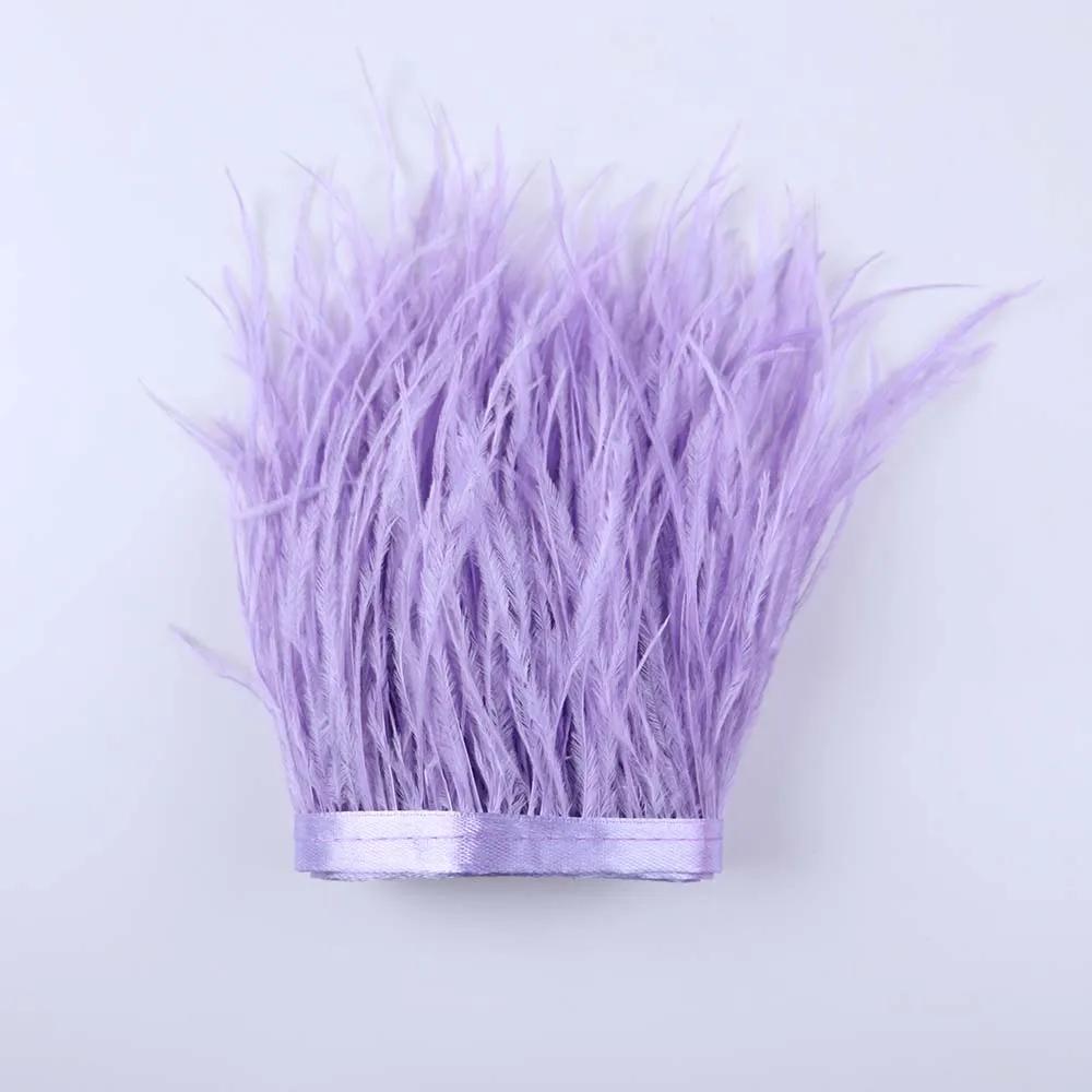Feather53 Цветная лента с отделкой из страусиных перьев 10-15 см 1 м для поделок, свадебных платьев, карнавальных костюмов, домашнего декора, швейных принадлежностей