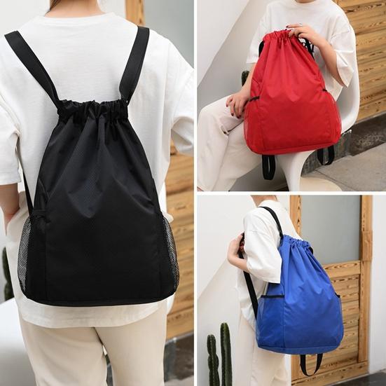 Рюкзак для спортзала, водонепроницаемый, большой емкости, на шнурке, портативный, для женщин и мужчин, велосипедная дорожная спортивная сумка для улицы