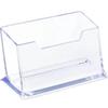 1pcs Clear Desk Shelf Box Storage Display Stand Acrylic Plastic Transparent Desktop Bussiness Card Holder Place Card Holder