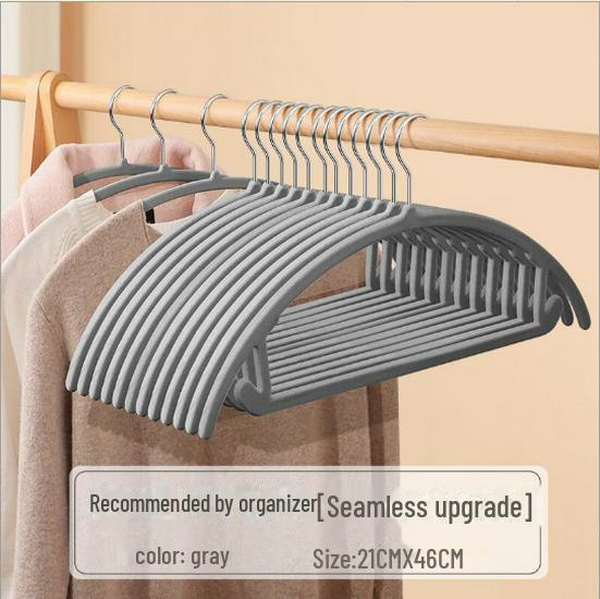 "Non-Slip Semi-Circular Flocking Hanger: Anti-Shoulder Corner Organizer for Clothes"