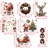Cartoon Style Christmas Wall Stickers PVC Removable Holiday Decorations Window Decals  Festival