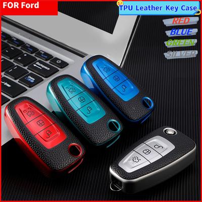 Авто ключница кожаный чехол для ключей из ТПУ для Ford Ranger C-Max S-Max Focus Galaxy Mondeo Transit Tourneo Custom