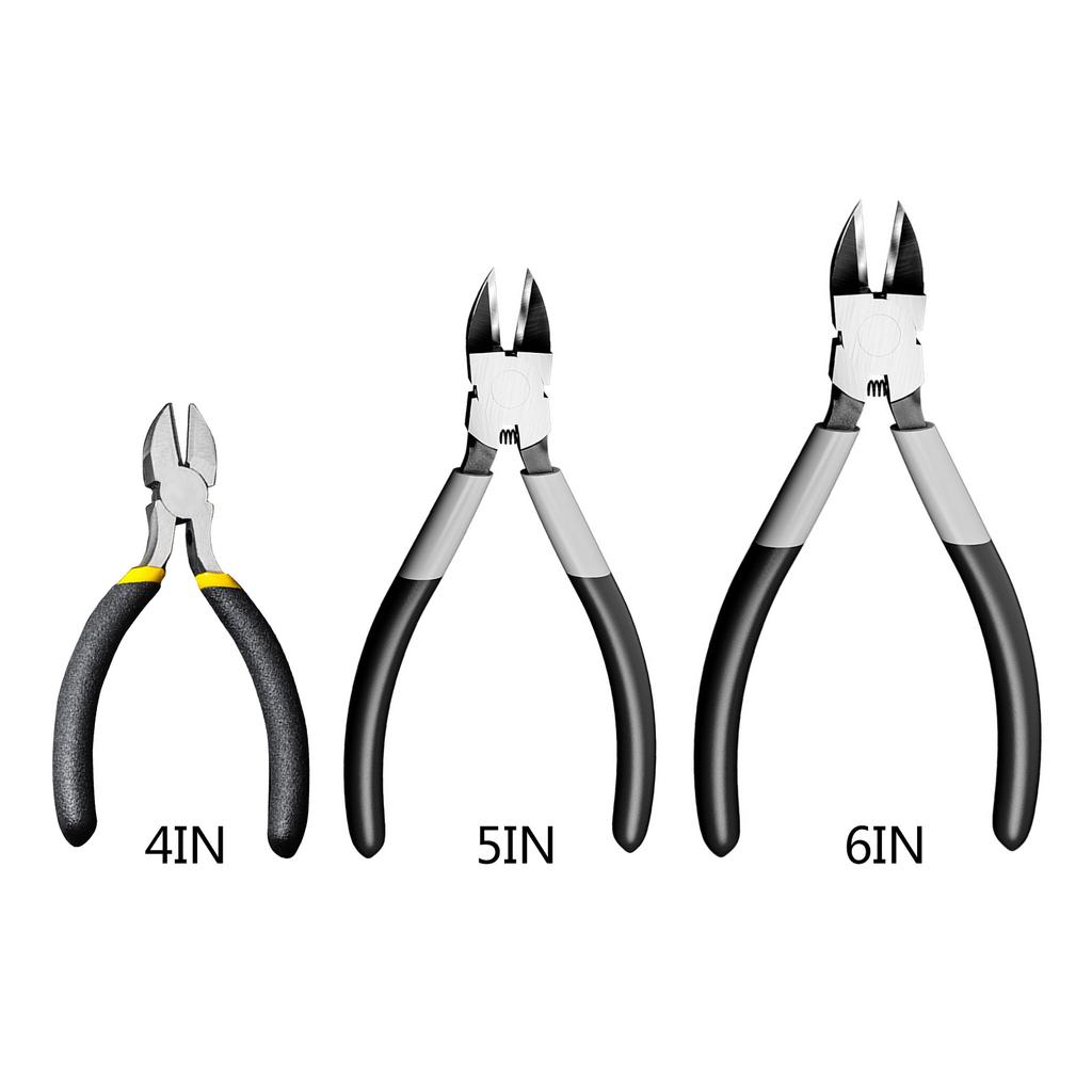 Diagonal Flush Cutter Side Cutting Pliers Electronics Pliers for Reeled Terminals Soft Wire Electronics Jewelry Making