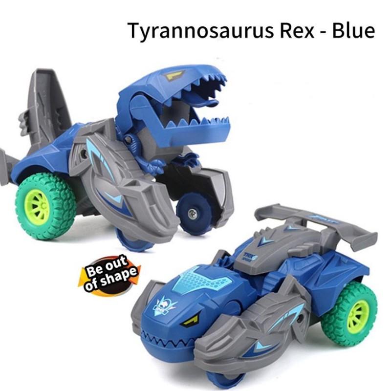 Трансформация Подарки Дети Деформация Динозавр Машина Игрушка Мальчики Машина Динозавр Скользящая Инерционная Машина Уникальная