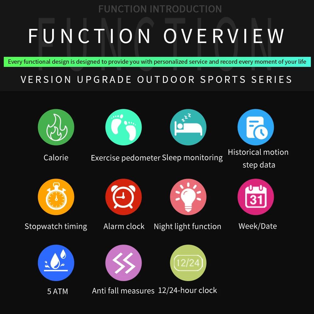 Student Sports Watches Calorimeter Step Waterproof Smart Electronic Multifunctional Men's Watch