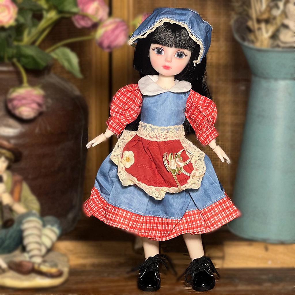 Платье для куклы Лоли Полный набор куклы с 20 шарнирами и расписанным вручную макияжем губ