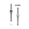 Casio A158wa 1df  A158wa 1  Цифровые Квадратные Винтажные Ретро Общественные Металлические Часы