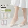 5 Pairs of Women's Summer Thin Pure Cotton Sweat Wicking Anti Skating Silk Invisible Boat Socks