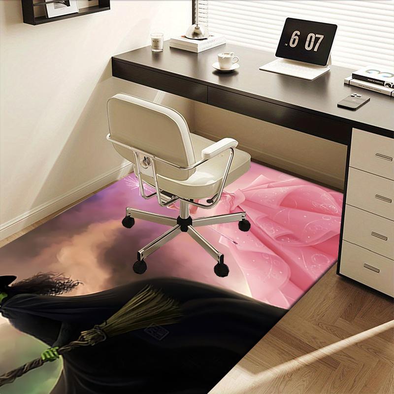 Fairy Tale, Wicked Pattern Polyester Office Carpet Chair Mats, Home Decor Dormitory Floor Protector