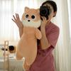 Puppy dog long throw pillow plush toy doll Shiba Inu Bull Terrier doll girl soothing doll