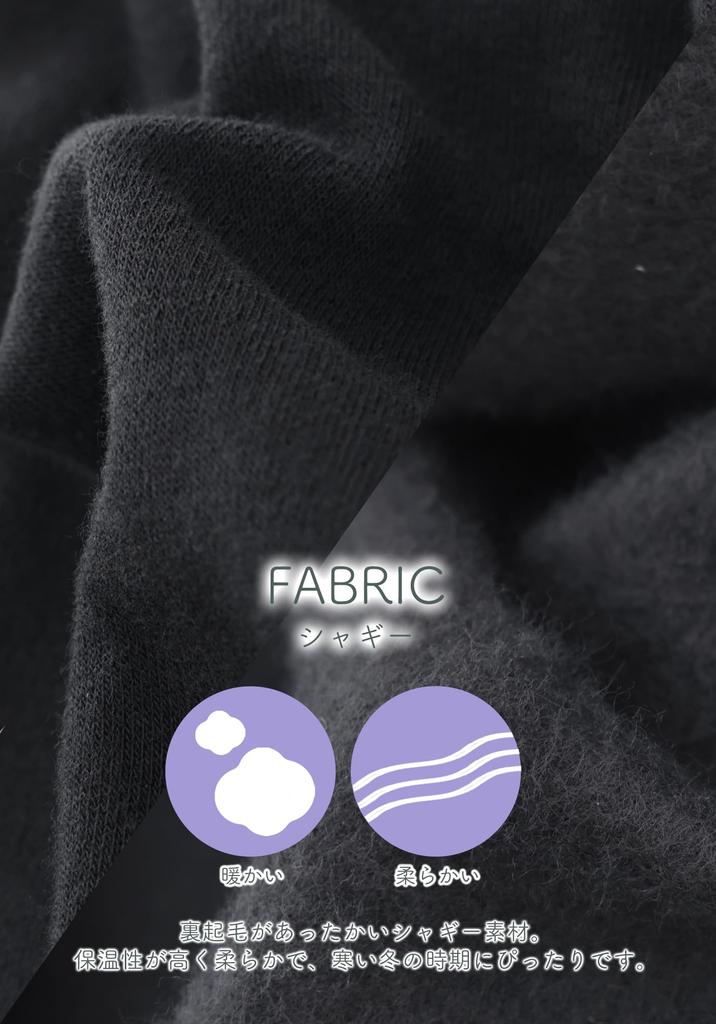 Kaituck Family Куроми Пушистая пижама с длинным рукавом для зимы Женская с флисовой подкладкой (М, Черный)