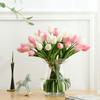 1 букет искусственных тюльпанов домашний сад свадебная цветочная композиция настольный декор