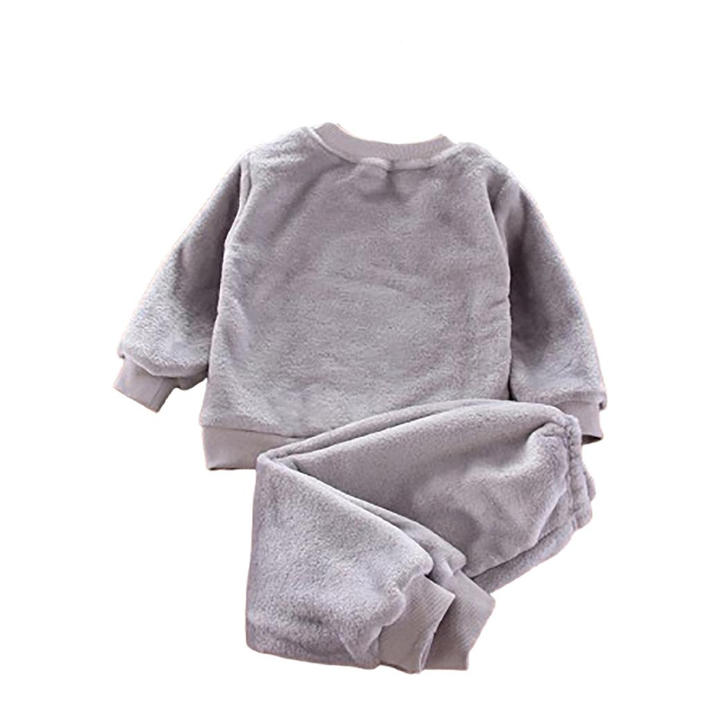 Комплект домашней одежды из фланели для мальчиков и флисовая пижама из двух предметов