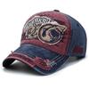 Baseball Hats for Men and Women Spring and Autumn Retro Washed Cotton Korean Version Tide Embroidery Sunshade Soft Top Cap Couple