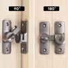 Aluminum Alloy Non Perforated Door Bolt, Pin Card, Flip Cover Door Lock