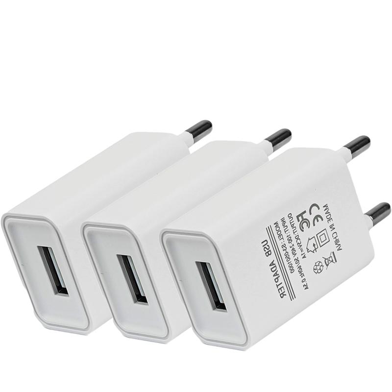 5/1 шт. Универсальное зарядное устройство для телефона 5 В 1 А с европейской вилкой USB, адаптер питания для iPhone iPad Samsung Xiaomi Redmi Google