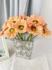 12 шт. 30 см Искусственные цветы Хризантема Гербера Маргаритка Цветы для дома Свадебная вечеринка Балкон Декор