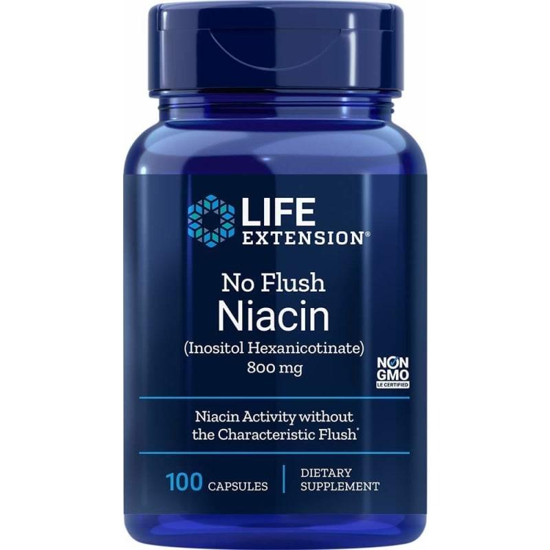 Life Extension Ниацин без покраснения 800 мг, 100 капсул