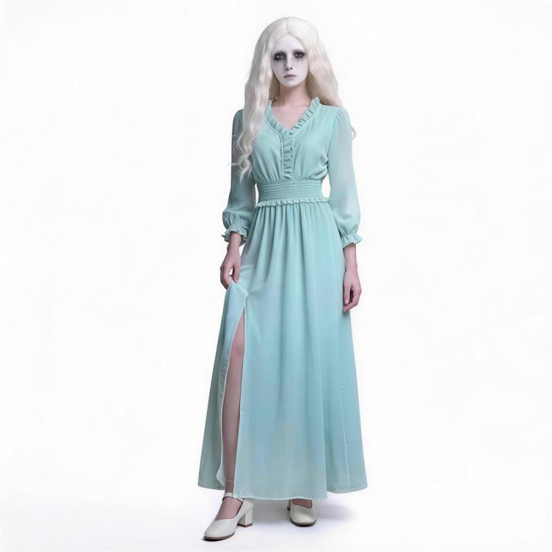 Resident Evil Cosplay Dress Medieval Split Gown Halloween Party Role Play Costume