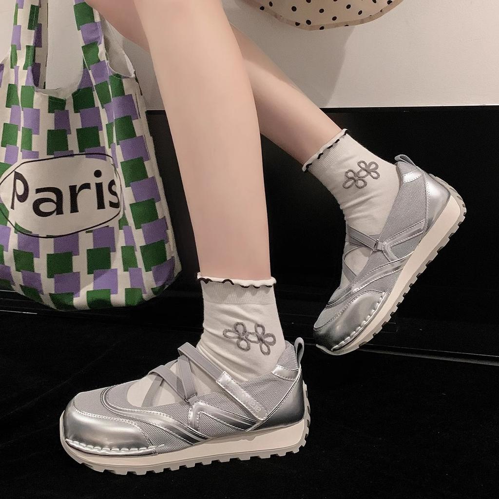 "Guyun" балетки на бретельках~ дышащие туфли Мэри Джейн женские летние 2024 новые нишевые повседневные универсальные одинарные туфли