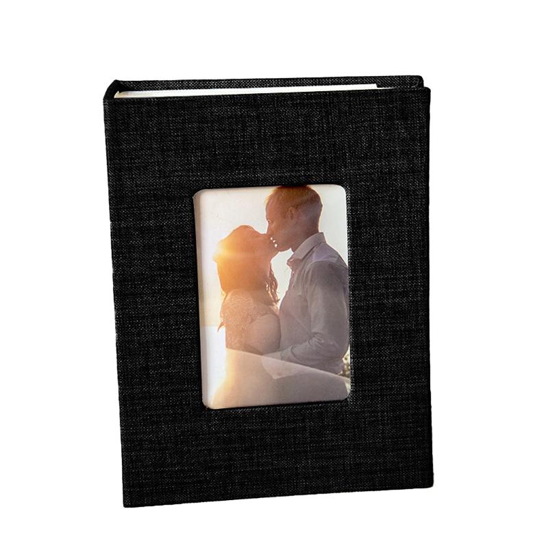 Photo Album 100 Pockets Photo Album 4X6 Photos Linen Cover Slip-In Picture Albums Diy Writable Photo Storage Children Growth