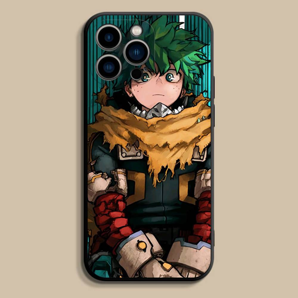 My Hero Academia D-Deku Phone Case For iPhone 17,16,15,14,13,12,Pro,Max,Plus,E,SE4,Air,Mini Black Soft Cover