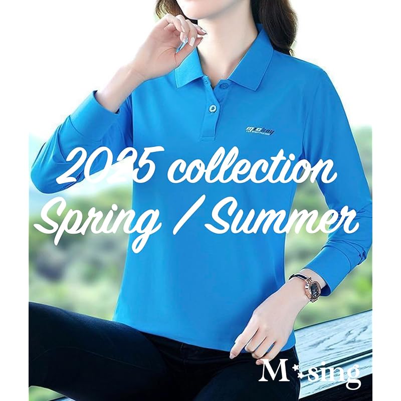 [M-Thing] рубашка поло с длинным рукавом и воротником, дышащая спортивная одежда для гольфа, Расслабляющая женская одежда на весну, лето, осень, эластичная, с логотипом, тонкая, симпатичная
