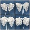 DIY Cotton Girl Hollow Shawl For Women Clothing Decoration Fake Collar Lace Neckline Apparel Sewing