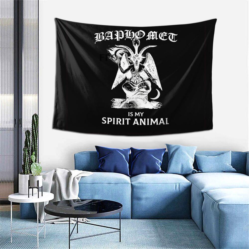 FFO Шлем Викинга Череп Молот Одина Миф Рог Печатный Узор Гобелен Главная Спальня Гостиная Настенный Декор Фон Тканевый Гобелен