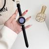 For Samsung Galaxy Watch3 45mm/Huawei Watch GT 4 46mm Strap 22mm PU Leather Watch Band