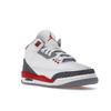 Детские кроссовки Air Jordan 3 Retro GS Fire Red 2022 White Cement-Grey Black DM0967-160