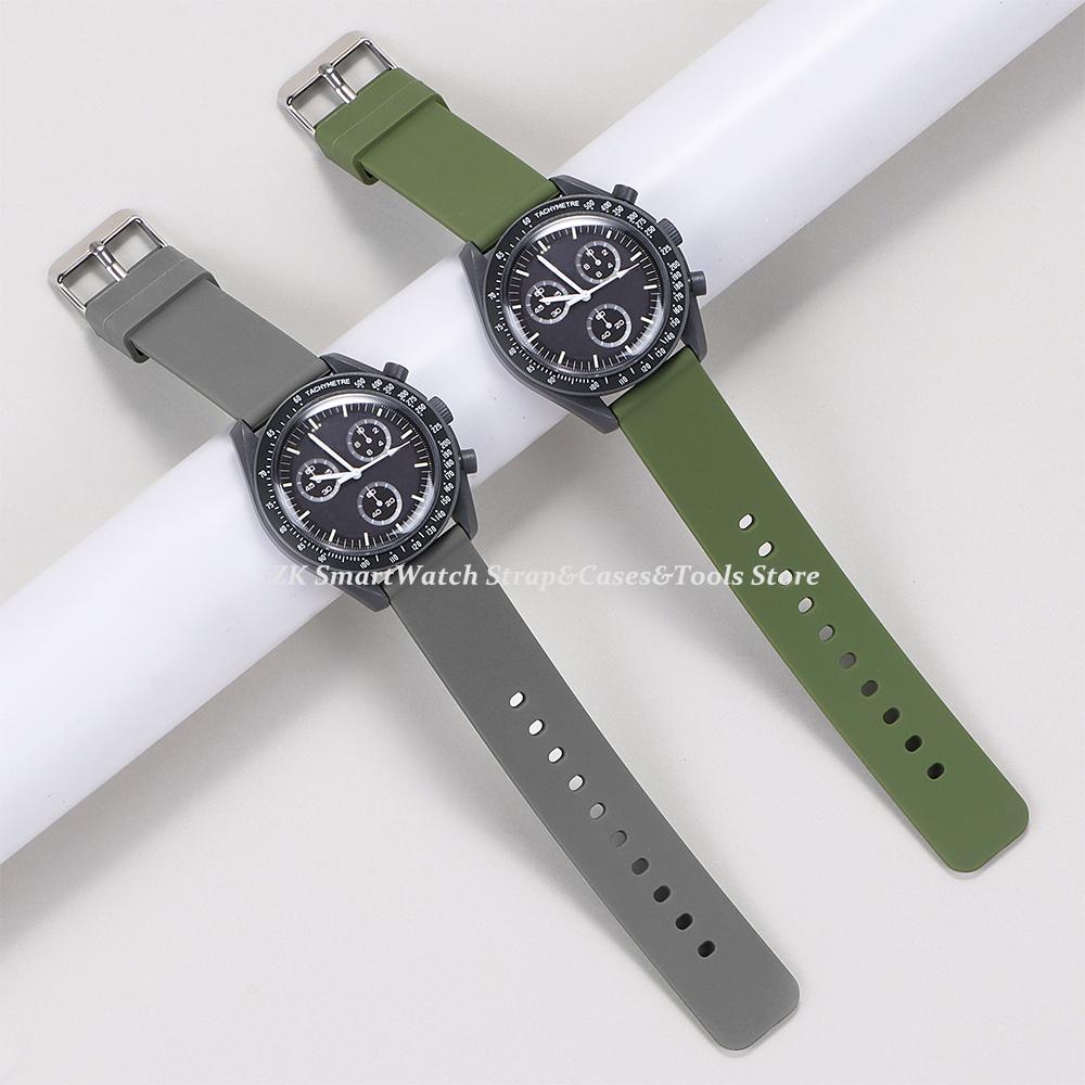 12/14/16mm 18mm 20mm 22mm 24mm Quick Release Silicone Strap Waterproof Rubber Wristband for Huawei GT2/GT3 Smart Watch Bracelet