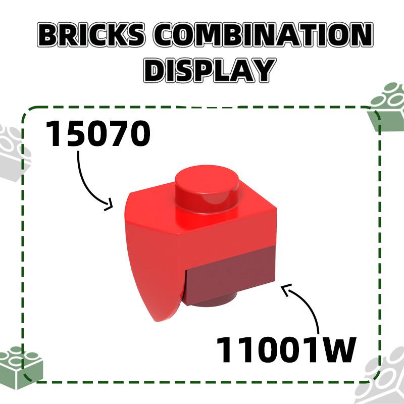 549Pcs/lot 3024W 1x1 Double Cylinder Brick Moc Colour Accessories Works With featuring Block DIY Children's Toy S1355