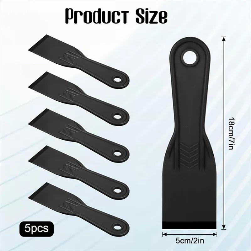 Flexible Plastic Paint Scraper Tool 2in/3in Putty Knife For Taping Drywall Wall Painting Set