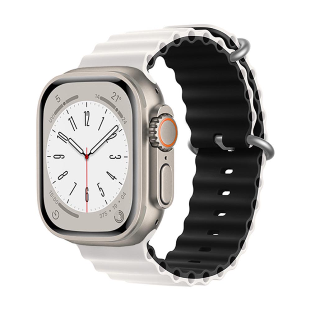 Силиконовый ремешок Apple Watch 11 Ultra с двойной пряжкой