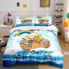 Noah's Ark with Cute Animals Bedding Duvet Cover Set  (1*Duvet Cover 2*Pillowcases, without duvet insert)