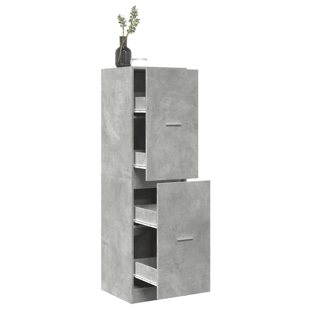 Vidaxl Szafka Apteczna, Szarość Betonu, 40X41X144,5 Cm