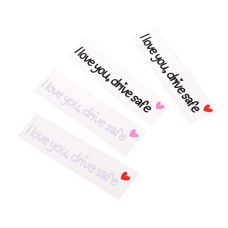 Я Люблю Тебя Води Безопасно Наклейки на Зеркало Заднего Вида Нежное Напоминание Искреннее Напоминание о Безопасности Для Женщин-Водителей Наклейка для Интерьера Автомобиля