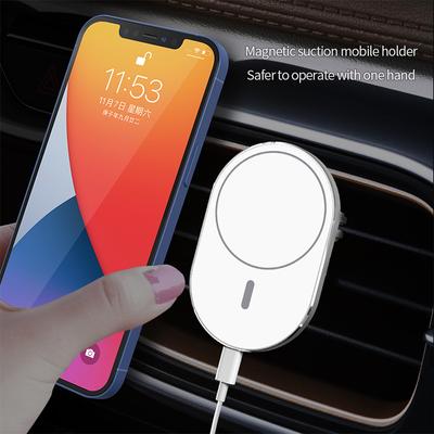 Магнитные автомобильные держатели для сотовых телефонов Magsafe Iphone 12 13 14 Pro Max, магнит 15 Вт Qi, аксессуары для беспроводных зарядных устройств