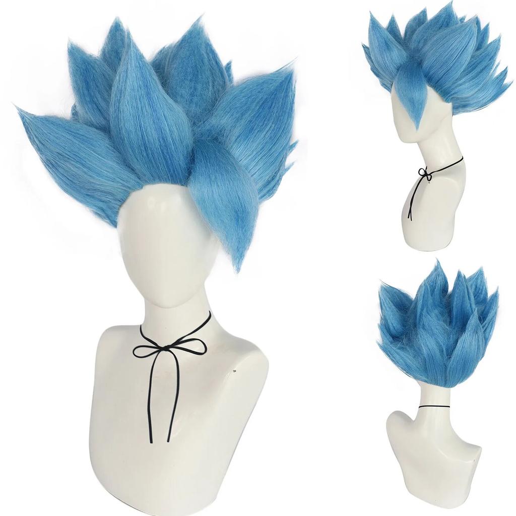 Взрослый аниме синтетический Dragon Ball Z Saiyan Son Goku Gogeta Vegetto косплей парик для Хэллоуина и Рождества Косплей